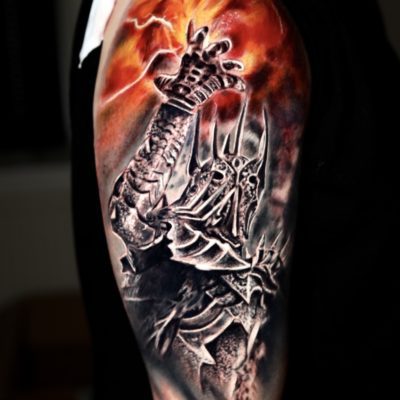 tattoo demonio guerrero